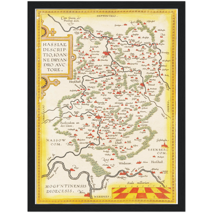 Historical city map  Test product horizontal 3 sizes