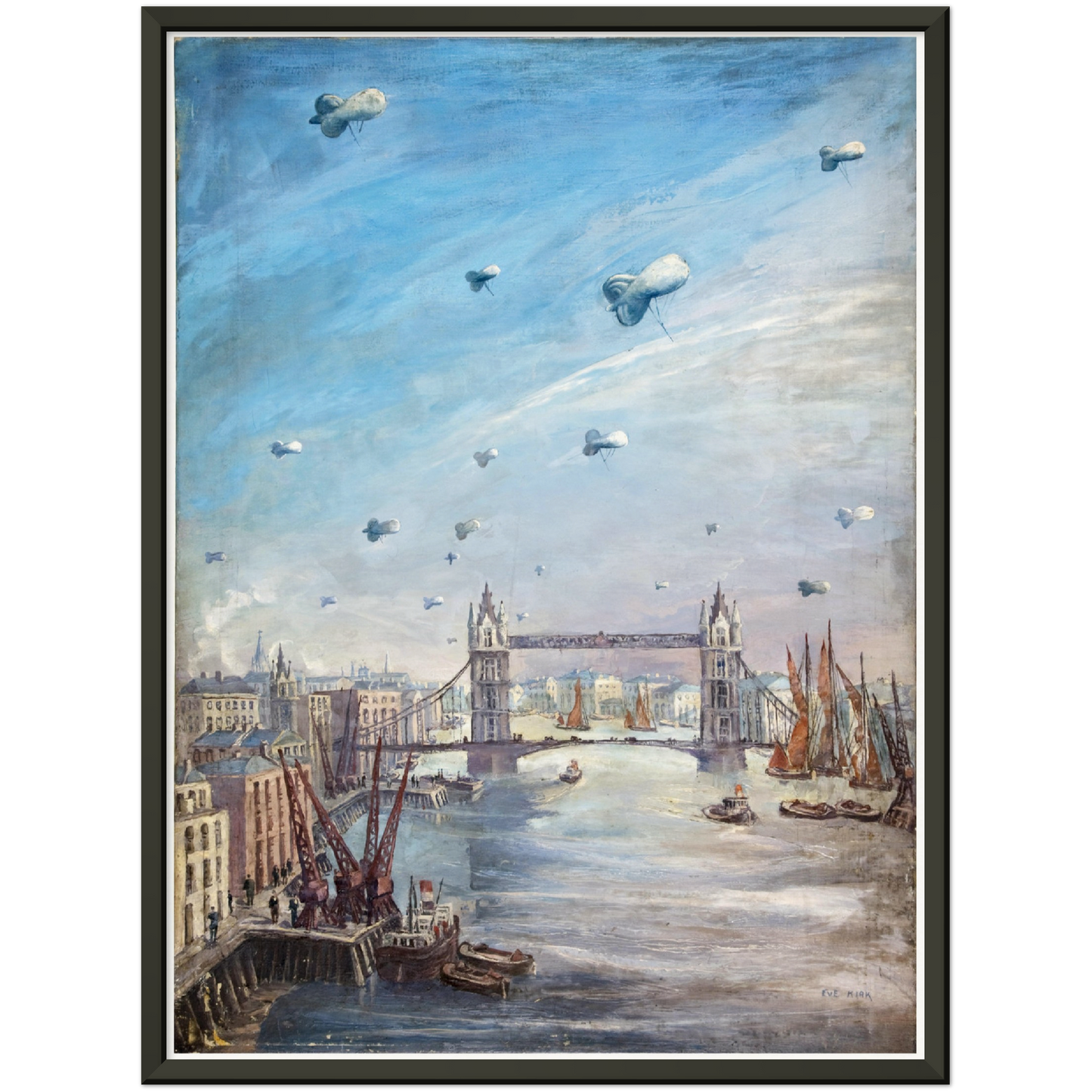 Historische Ansicht London Tower Bridge um 1939