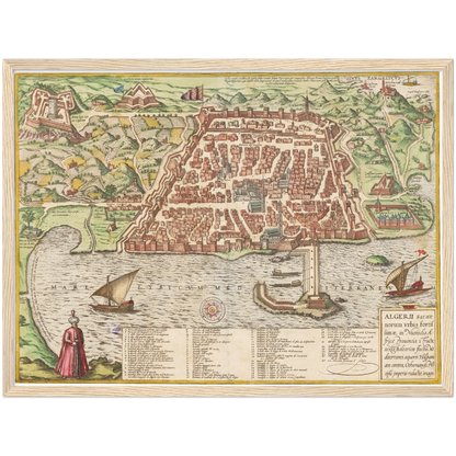 Historical city map  Test product horizontal 3 sizes