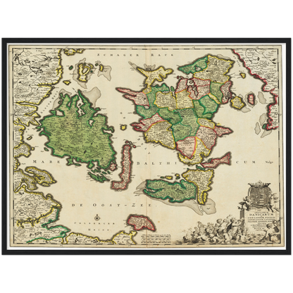 Historical city map  Test product horizontal 3 sizes