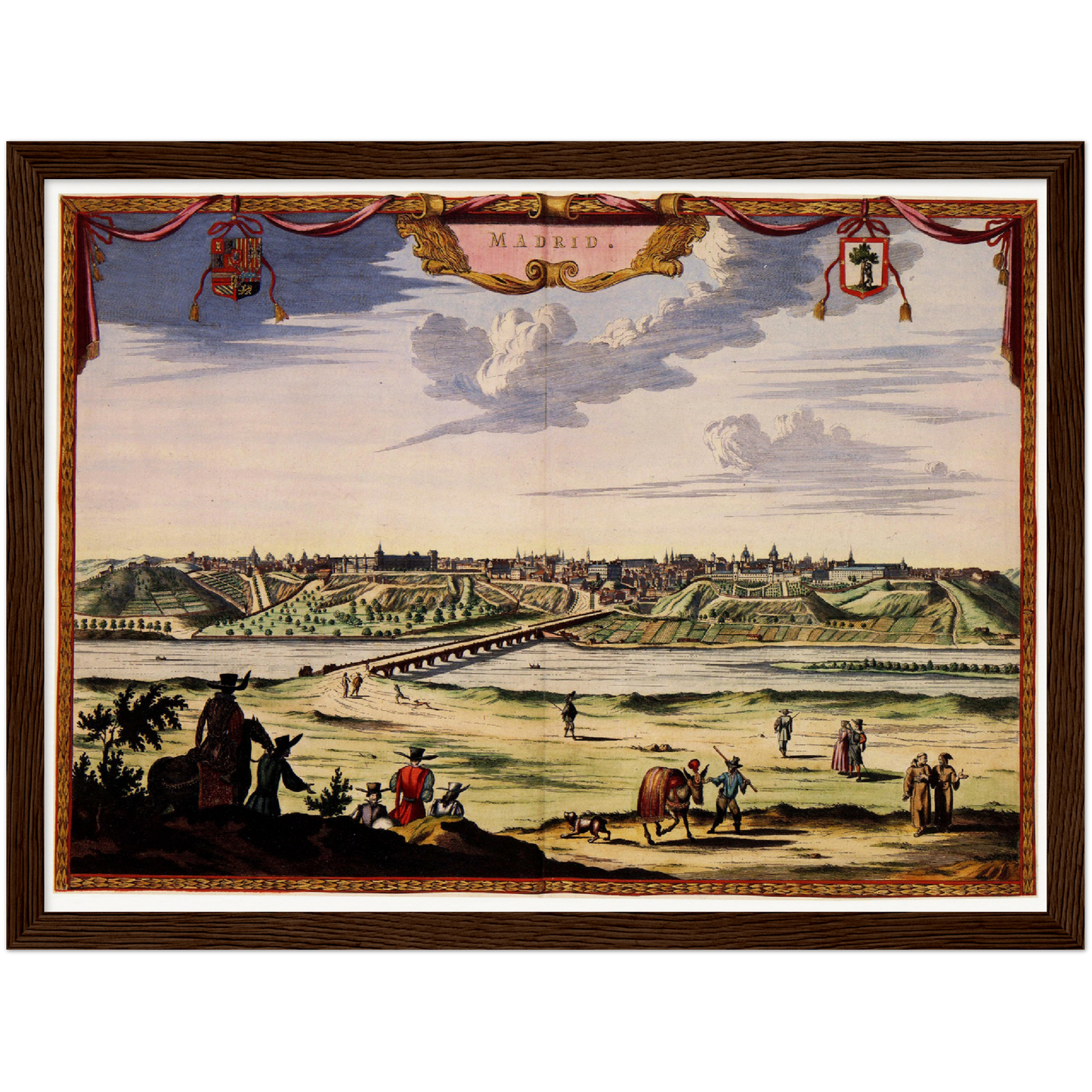 Historical city map  Test product horizontal 3 sizes