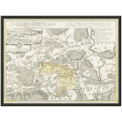 Historical city map  Test product horizontal 3 sizes