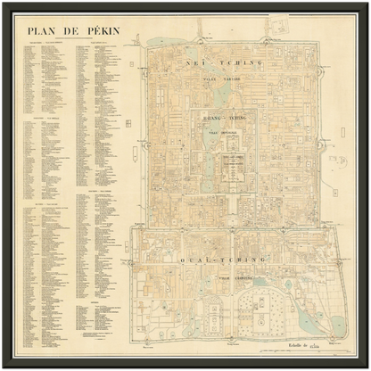 Historical city map  Test product horizontal 3 sizes