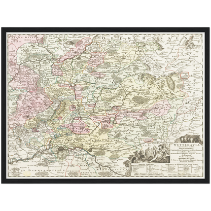 Historical city map  Test product horizontal 3 sizes