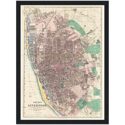 Historical city map  Test product horizontal 3 sizes