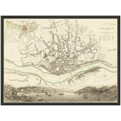 Historical city map  Test product horizontal 3 sizes
