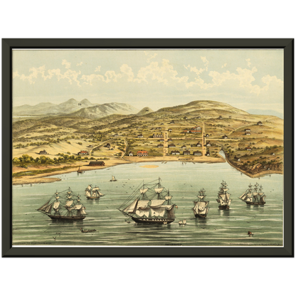 Historical city map  Test product horizontal 3 sizes