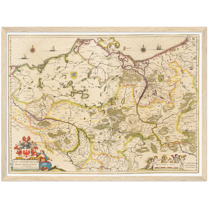 Historical city map  Test product horizontal 3 sizes