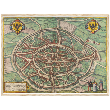 Historical city map  Test product horizontal 3 sizes