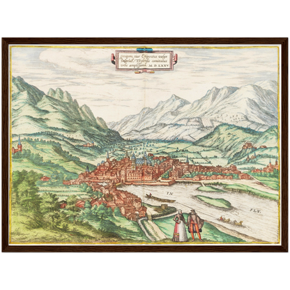 Historical city map  Test product horizontal 3 sizes