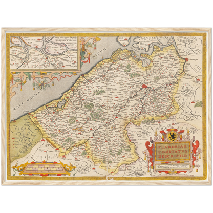 Historical city map  Test product horizontal 3 sizes