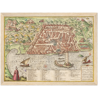 Historical city map  Test product horizontal 3 sizes