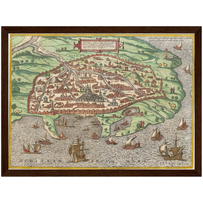 Historical city map  Test product horizontal 3 sizes