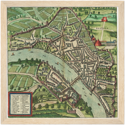 Historical city map  Test product horizontal 3 sizes