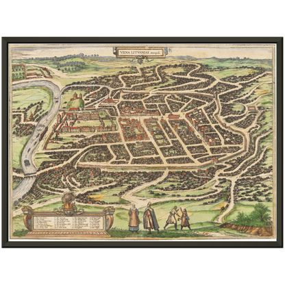 Historical city map  Test product horizontal 3 sizes