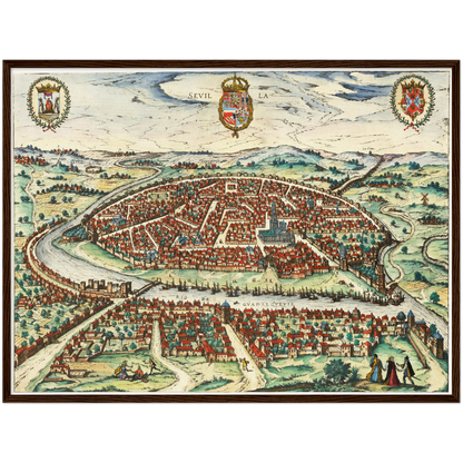 Historical city map  Test product horizontal 3 sizes