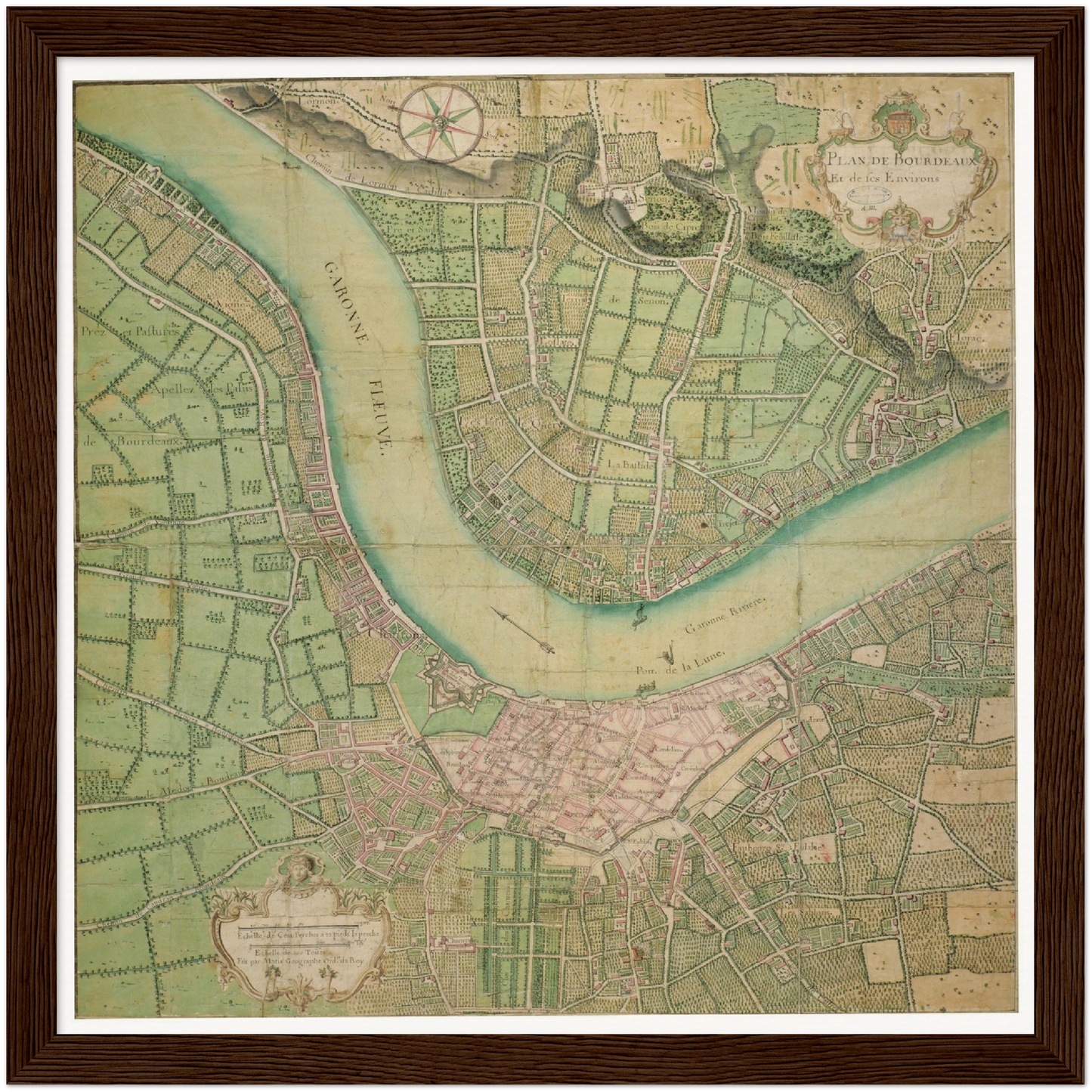 Historical city map  Test product horizontal 3 sizes