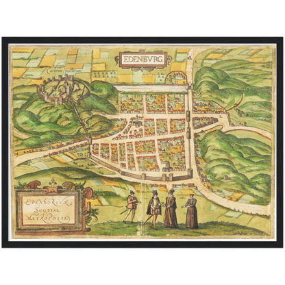 Historischer Stadtansicht Edinburgh um 1580