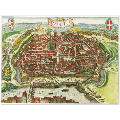 Historical city map  Test product horizontal 3 sizes