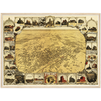Historical city map  Test product horizontal 3 sizes