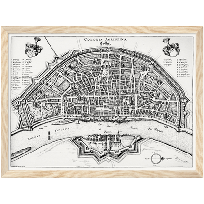 Historical city map  Test product horizontal 3 sizes