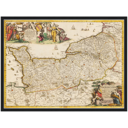 Historical city map  Test product horizontal 3 sizes