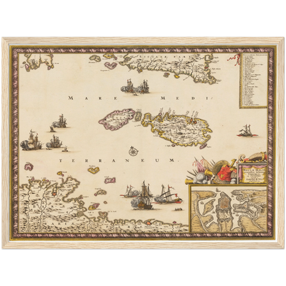 Historical city map  Test product horizontal 3 sizes