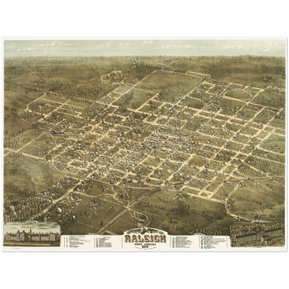 Historical city map  Test product horizontal 3 sizes