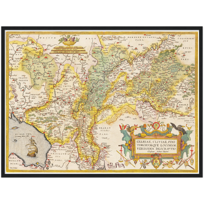 Historical city map  Test product horizontal 3 sizes