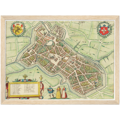 Historical city map  Test product horizontal 3 sizes