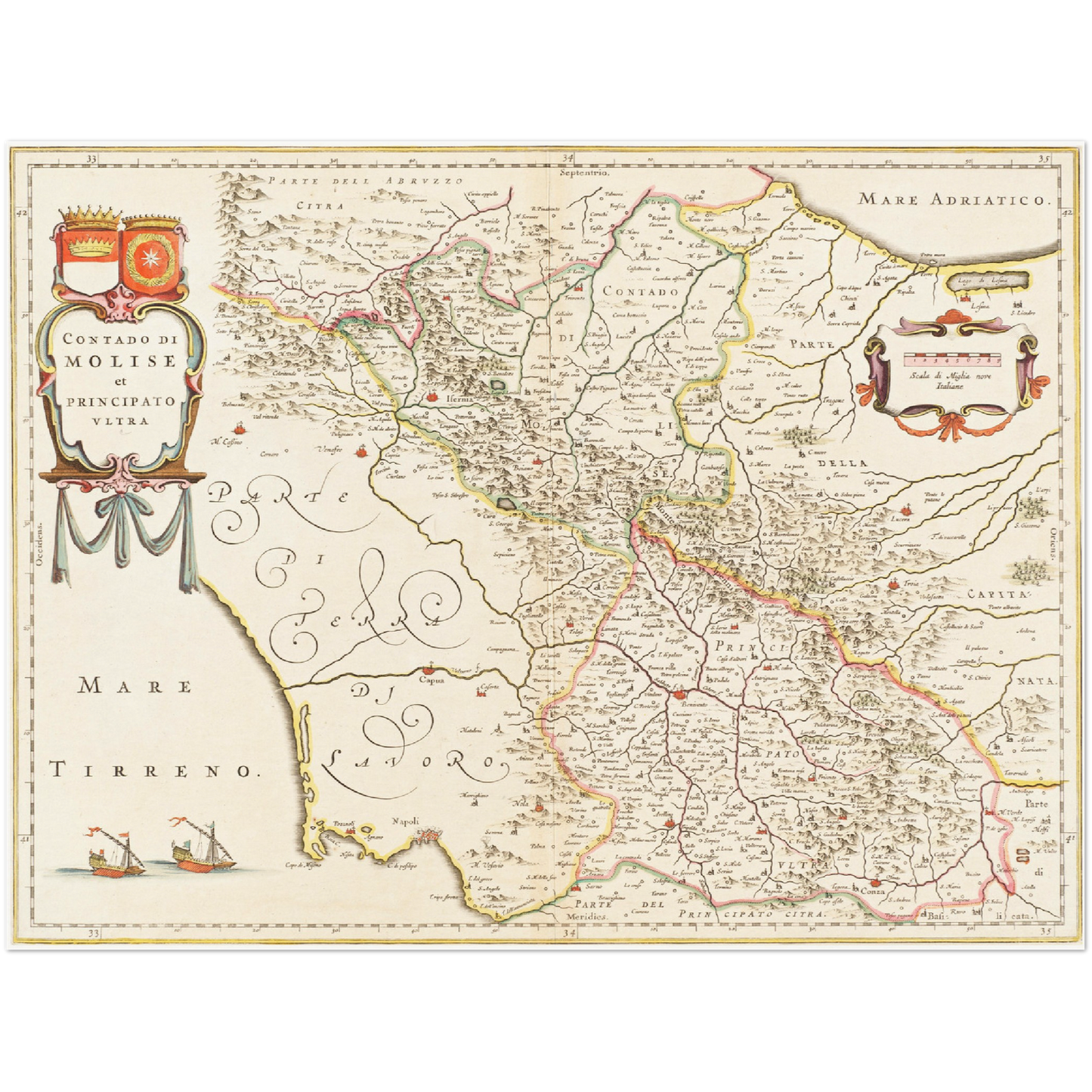 Historical city map  Test product horizontal 3 sizes