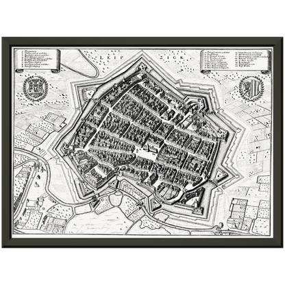 Historical city map  Test product horizontal 3 sizes