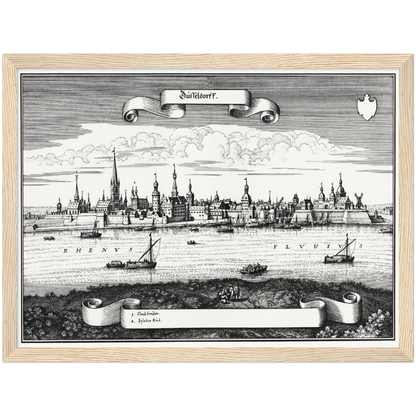 Historical city map  Test product horizontal 3 sizes