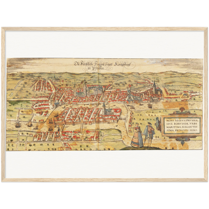Historical city map  Test product horizontal 3 sizes