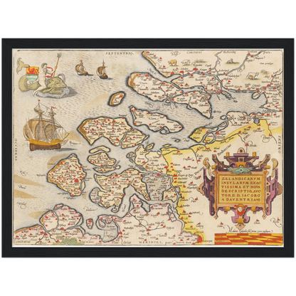 Historical city map  Test product horizontal 3 sizes