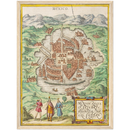 Historical city map  Test product horizontal 3 sizes