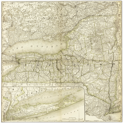 Historical city map  Test product horizontal 3 sizes