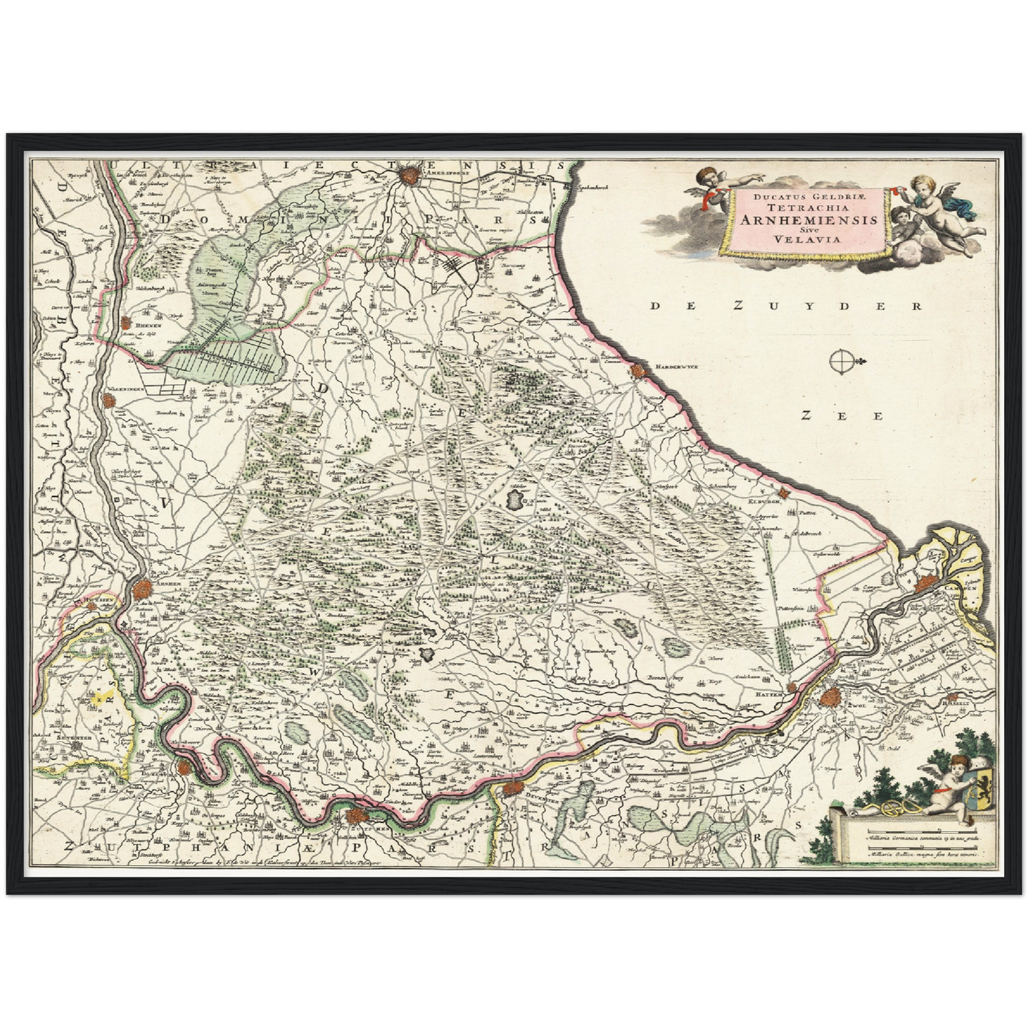 Historical city map  Test product horizontal 3 sizes