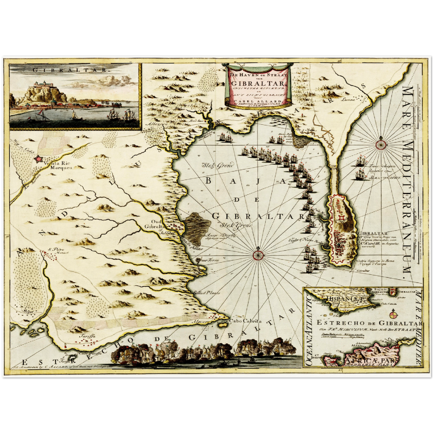 Historical city map  Test product horizontal 3 sizes