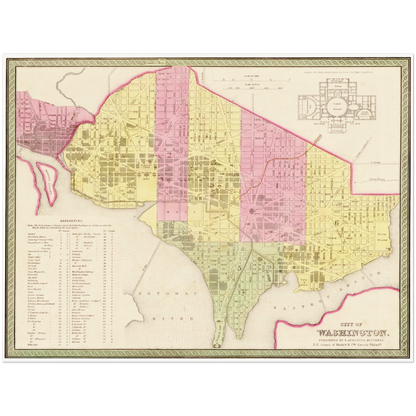 Historical city map  Test product horizontal 3 sizes