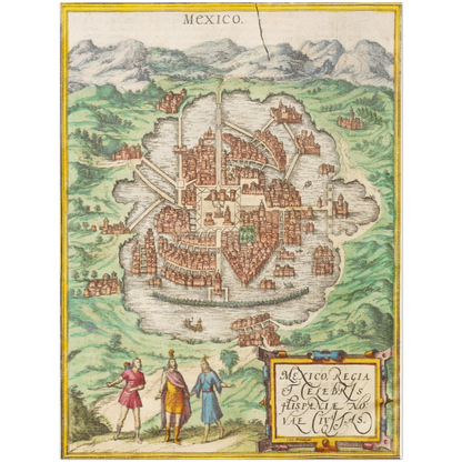 Historical city map  Test product horizontal 3 sizes