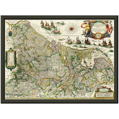 Historical city map  Test product horizontal 3 sizes