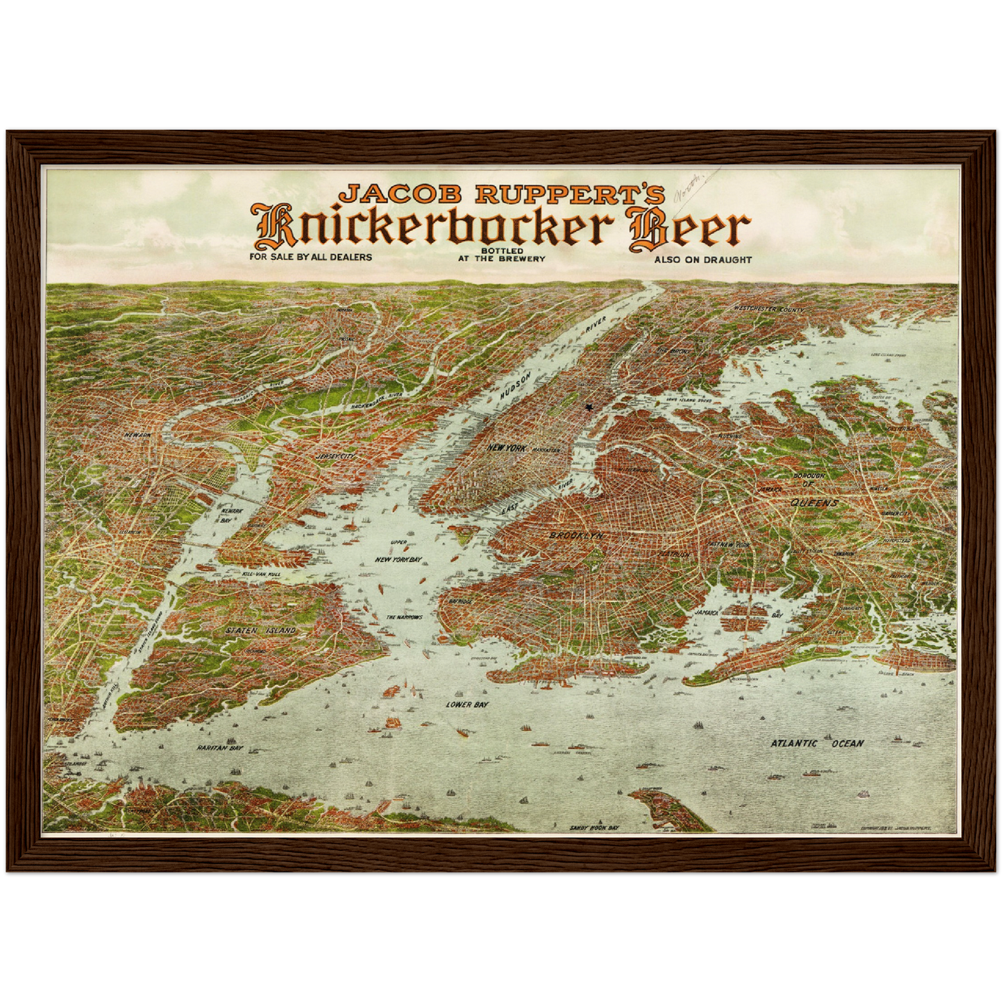 Historical city map  Test product horizontal 3 sizes