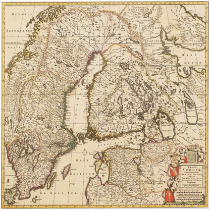 Historical city map  Test product horizontal 3 sizes