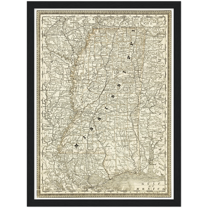 Historical city map  Test product horizontal 3 sizes