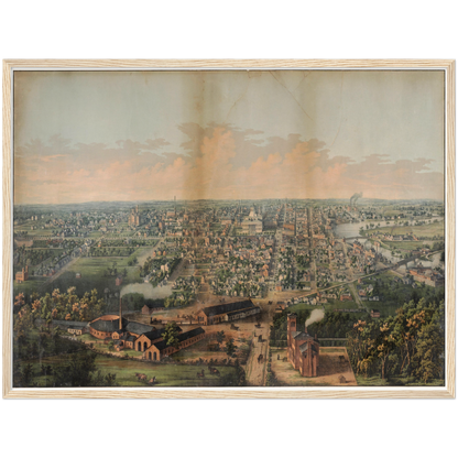 Historical city map  Test product horizontal 3 sizes