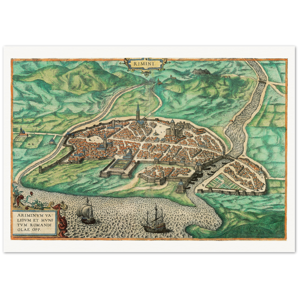 Historical city map  Test product horizontal 3 sizes