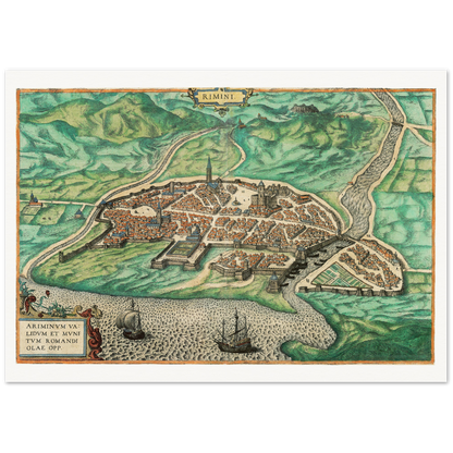 Historical city map  Test product horizontal 3 sizes