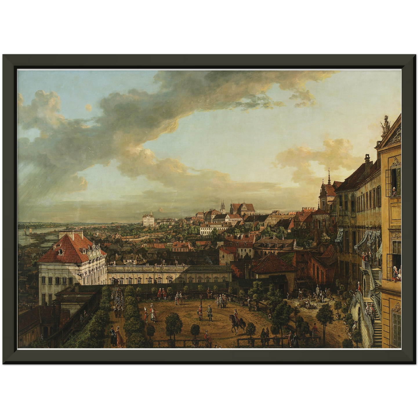 Historische Ansicht Warschau um 1750