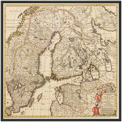 Historical city map  Test product horizontal 3 sizes